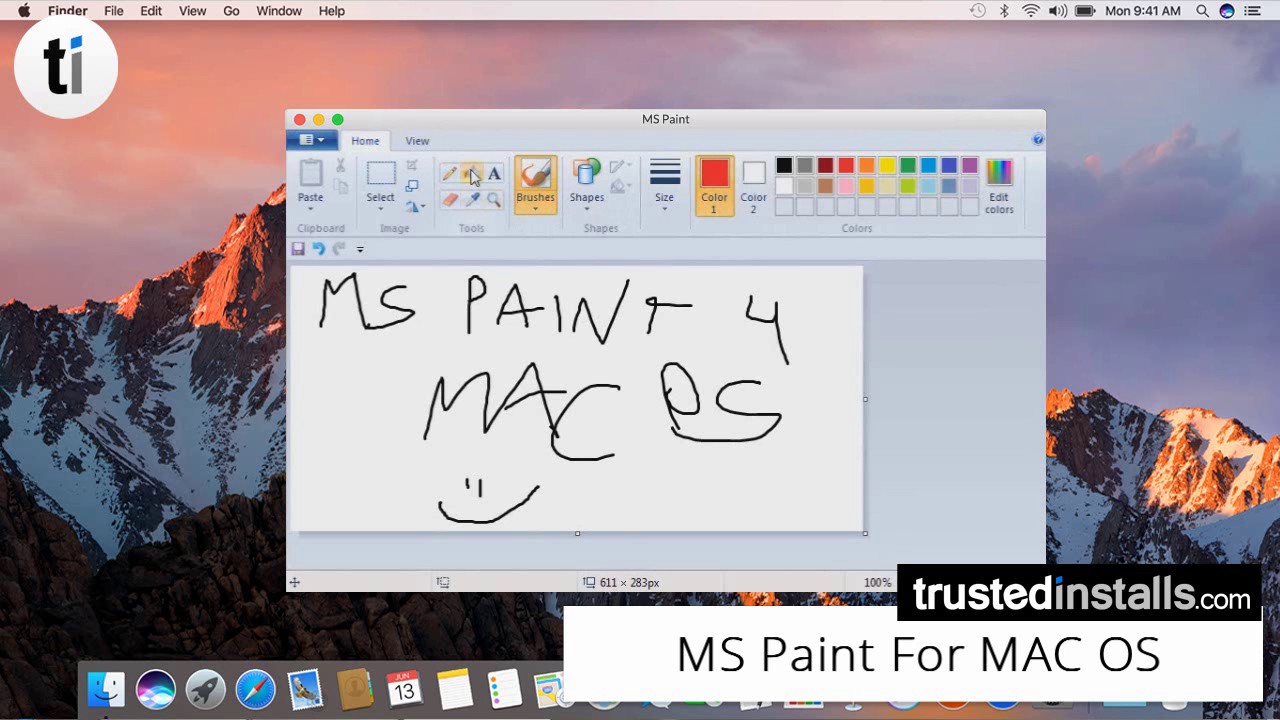 Is there an app like ms paint for mac osx